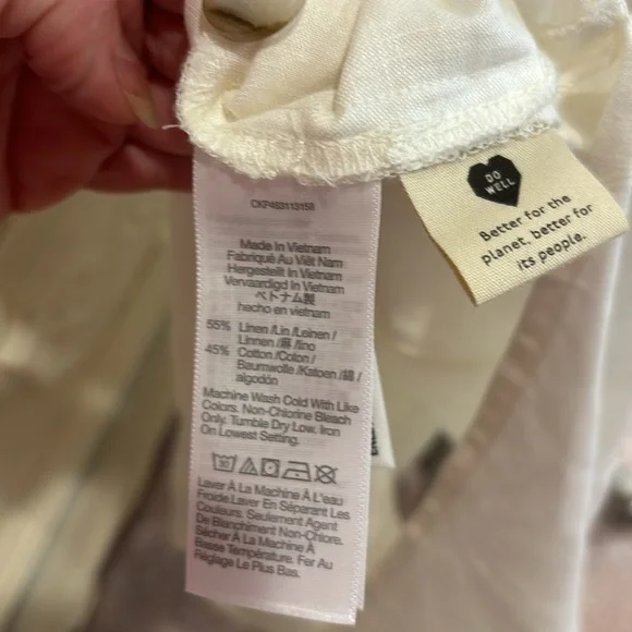 Madewell Linen Cotton Blend Dress size Medium NWT - Picture 7 of 9